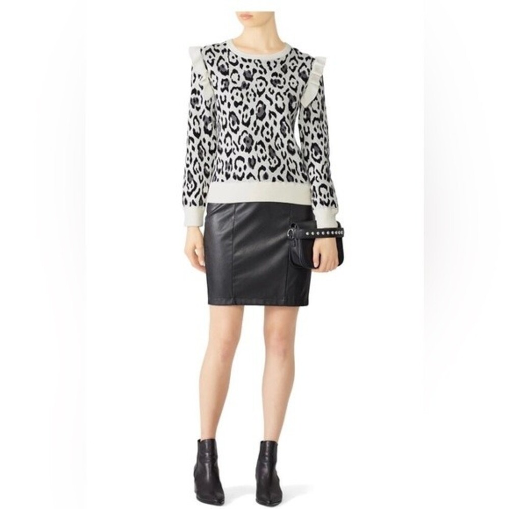 Rachel Zoe Leopard Heidi Sweater size XS